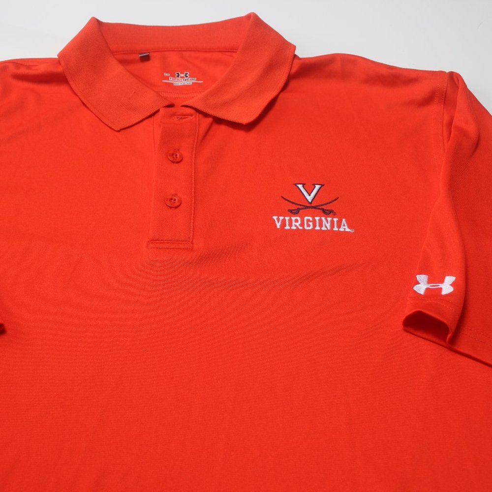 UVA VIRGINA UA POLO MENS LARGE